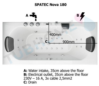 whirlpool bathtub drawing